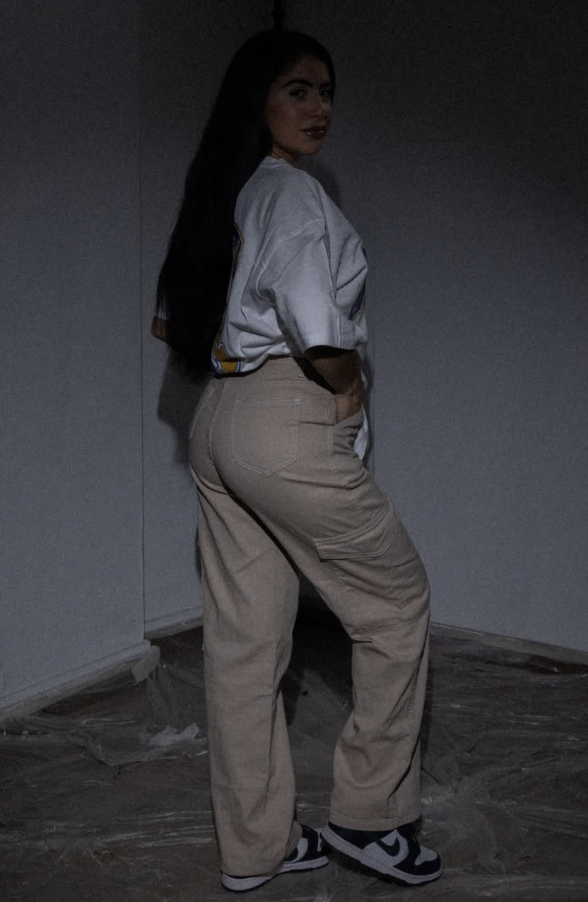 PANTALÓN CARGO BEIGE BY SAROVI