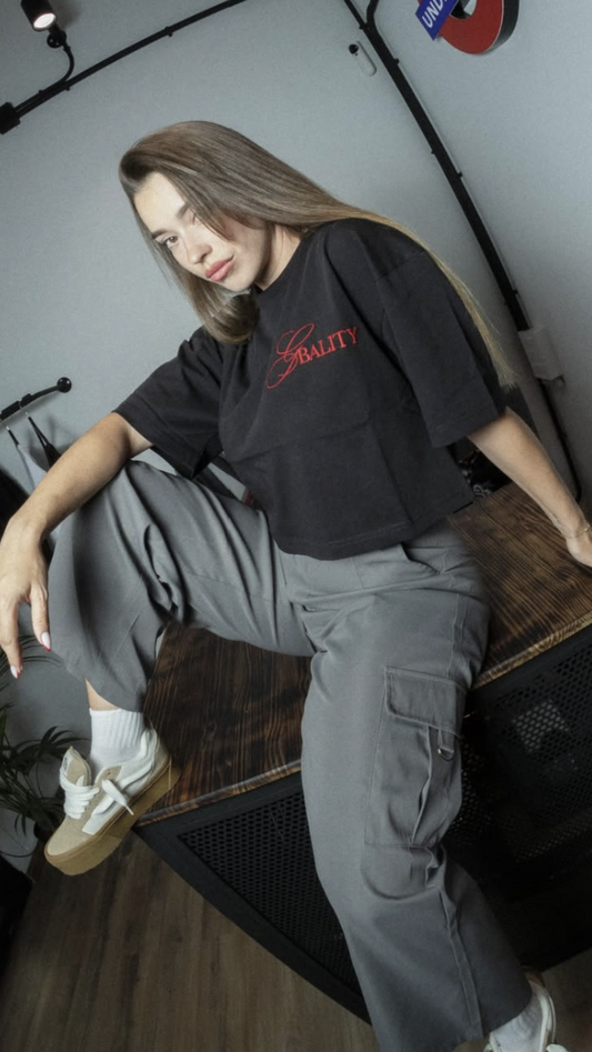 CROPTOP GB BASIC BLACK